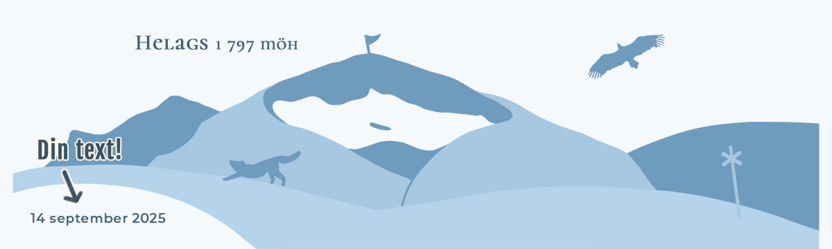 Emaljmugg Helags med personalisering (fem olika färger)